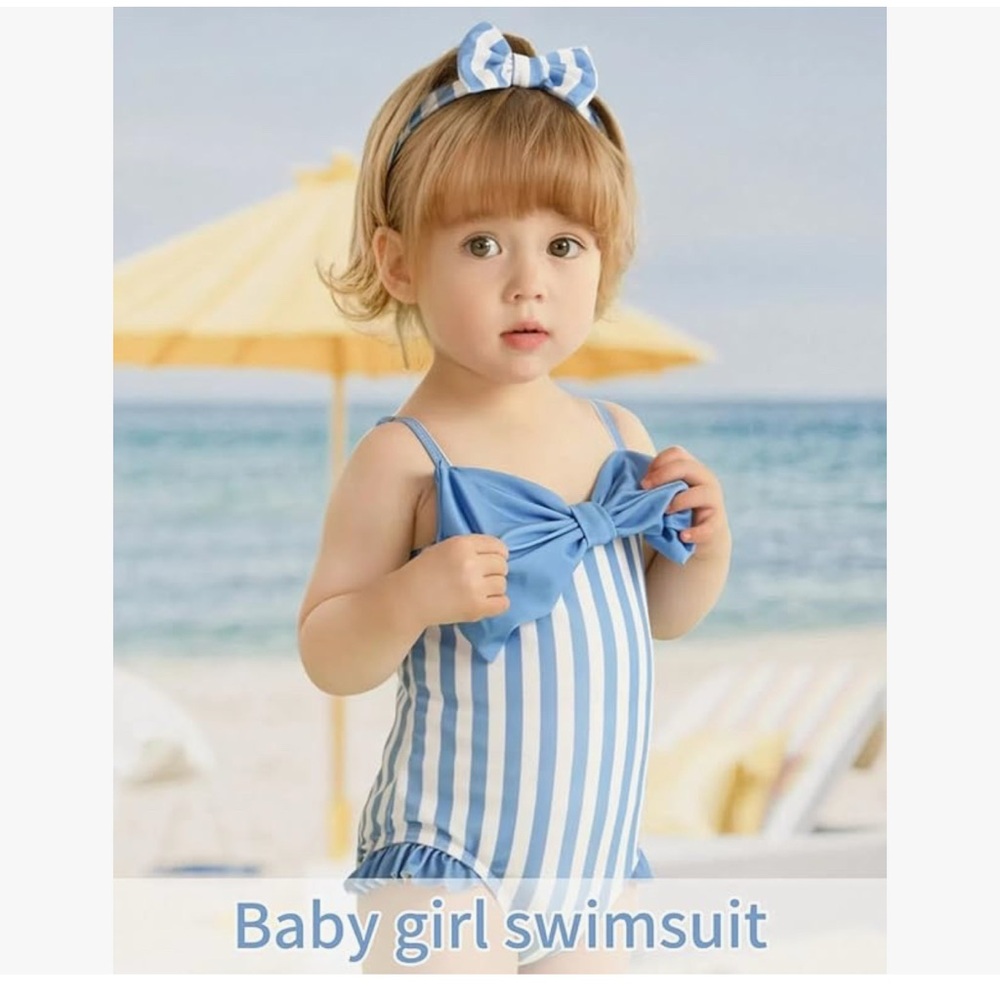 Mioglrie Toddler Baby Girl Swimsuit Infant Bathing Suits One Piece 0-3 Months